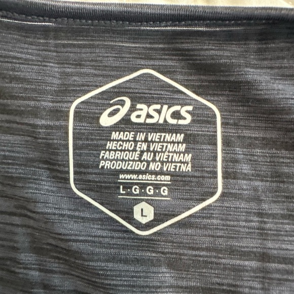 ASICS Women's Linear Training Crop Top Gray Large NWT - Picture 6 of 6